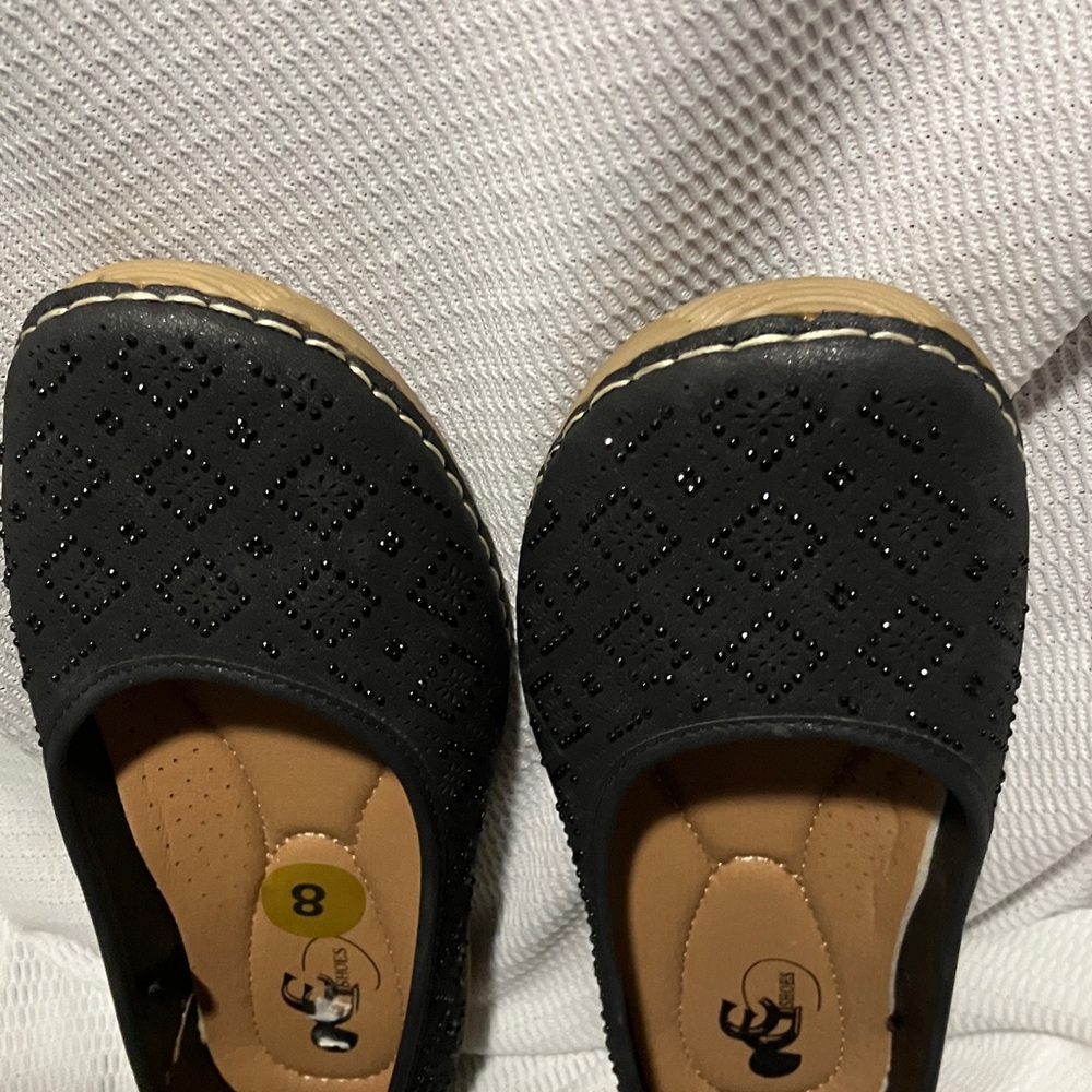 Women's Dark Navy Blue Slip-On Comfort Flats - Picture 7 of 8